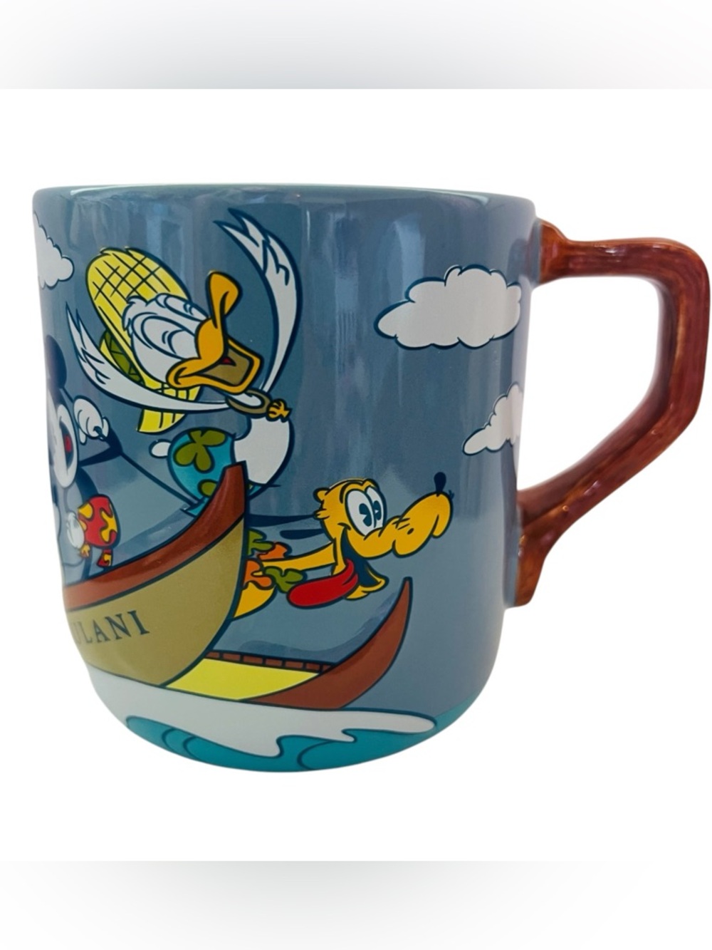 Disney AULANI Resort Alpha Life KO Olina Hawaii Mickey Pluto Ceramic Mug
